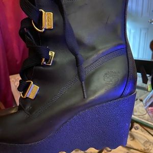 Wedge Timberland boots.. SOLD